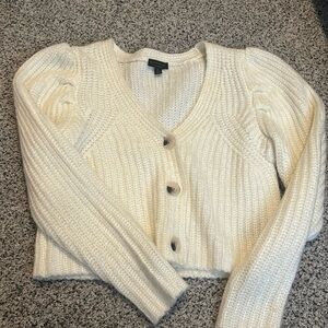 Anthropologie cream cardigan